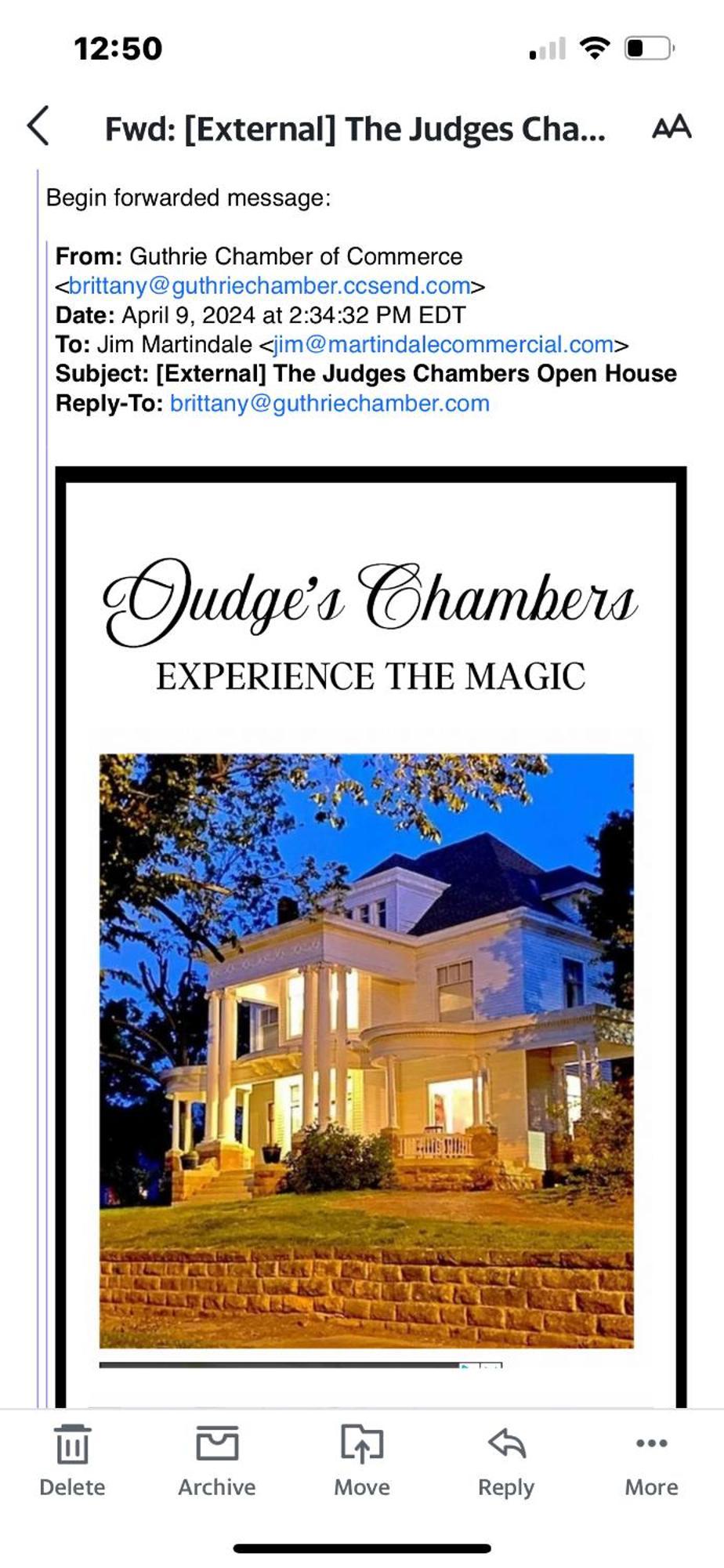 Judges Chambers Bed & Breakfast Guthrie Luaran gambar